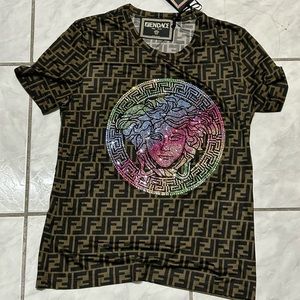 VERSACE X FENDI COLLAB JERSEY SHIRT
